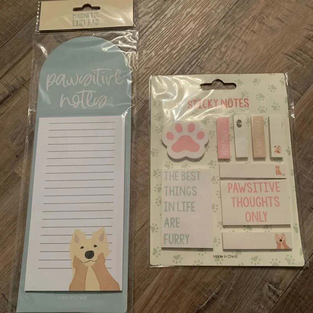 Dog Sticky Notes‎ Magnetic Notepad Lot Bundle New
